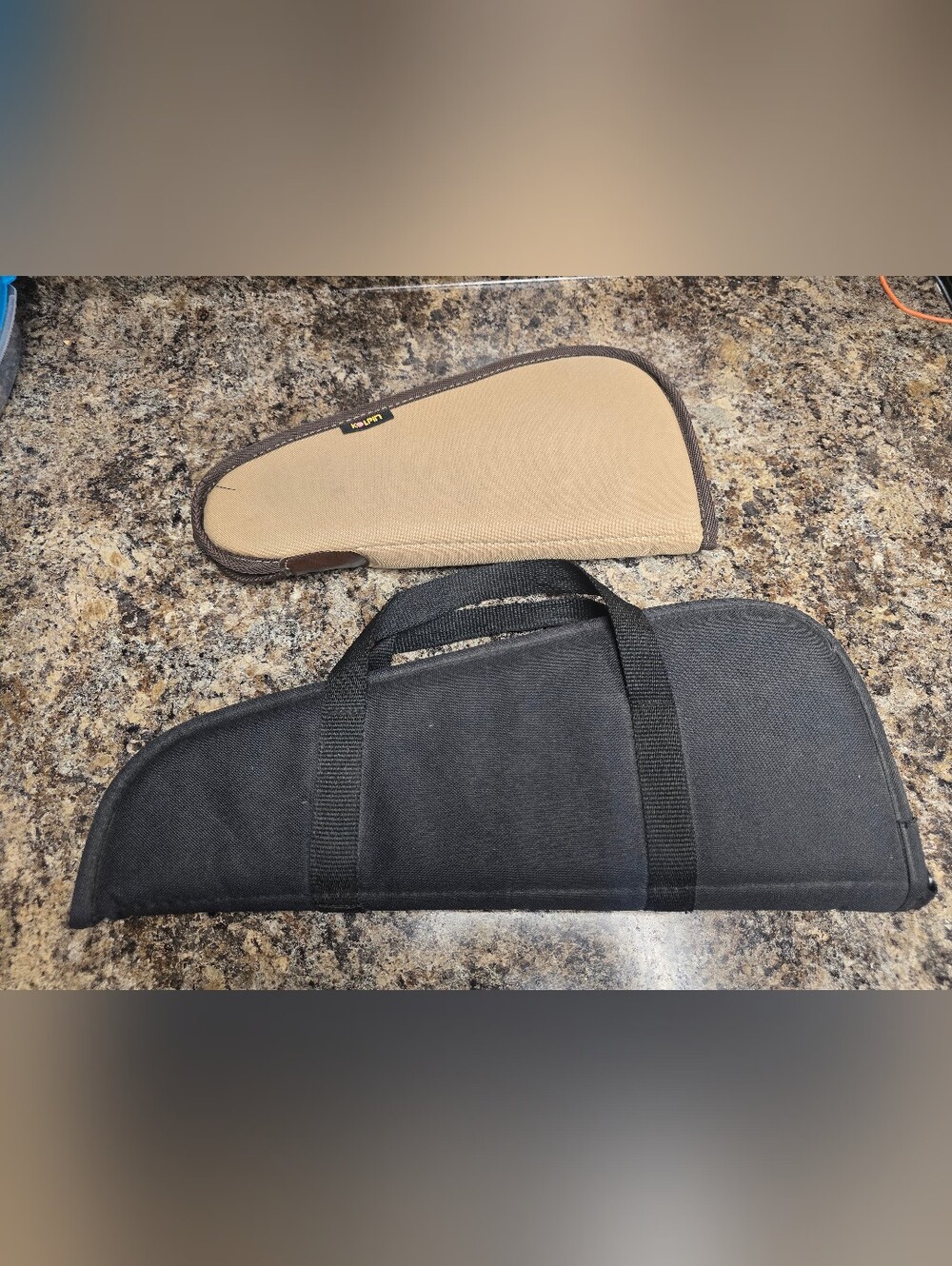 Universal Black Pistol Carry Case with Handle